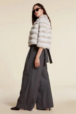 Beige chinchilla jacket