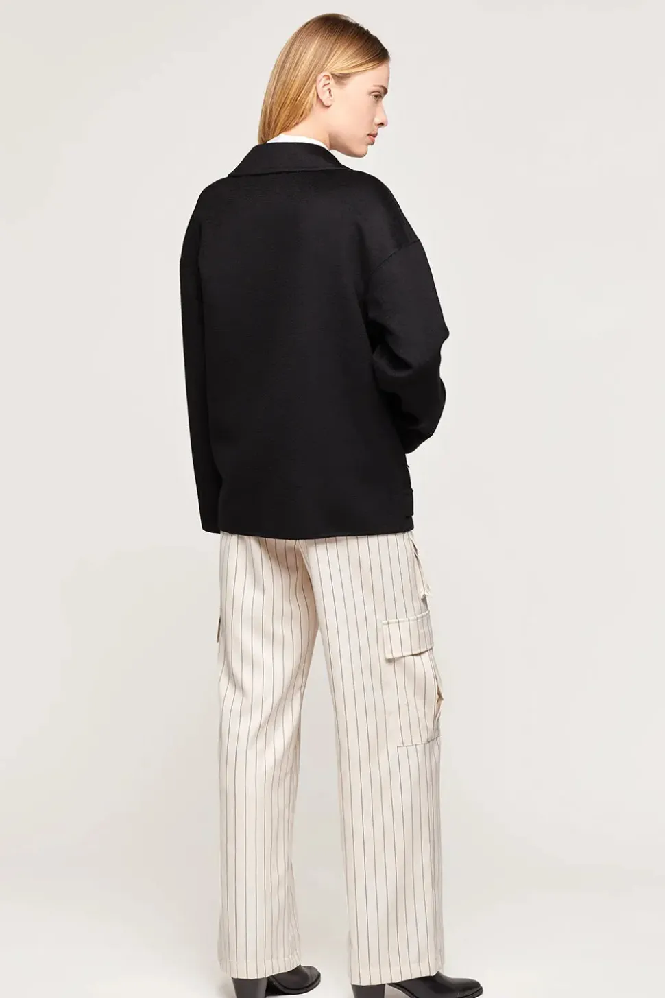 Black cashmere jacket
