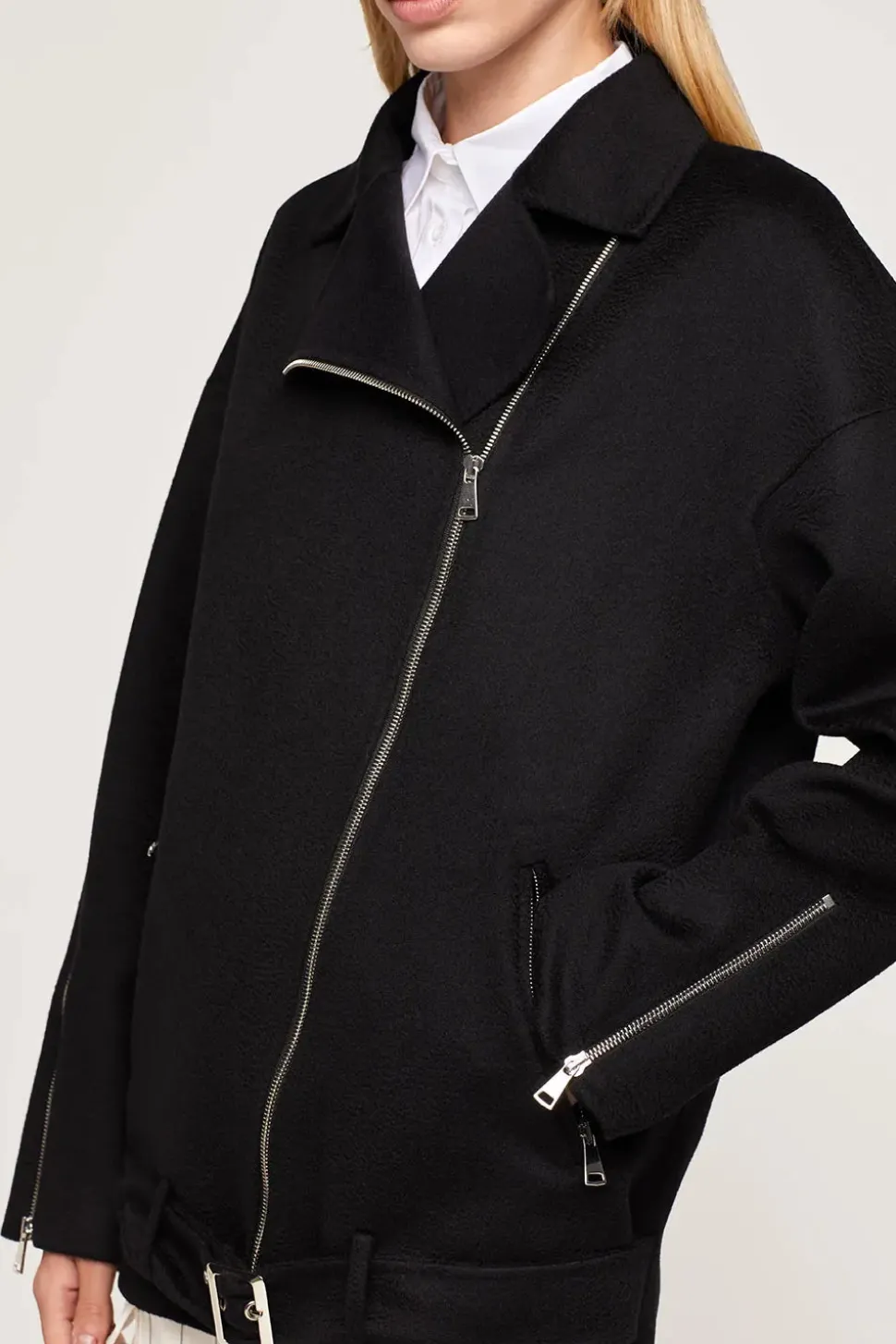 Black cashmere jacket