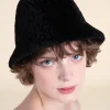 Black fur hat