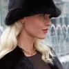 Black mink hat