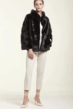Black mink jacket