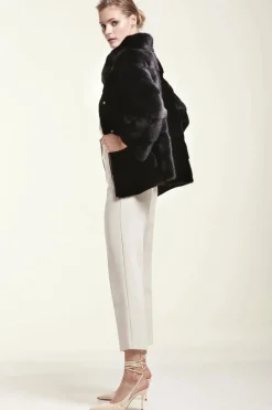 Black mink jacket