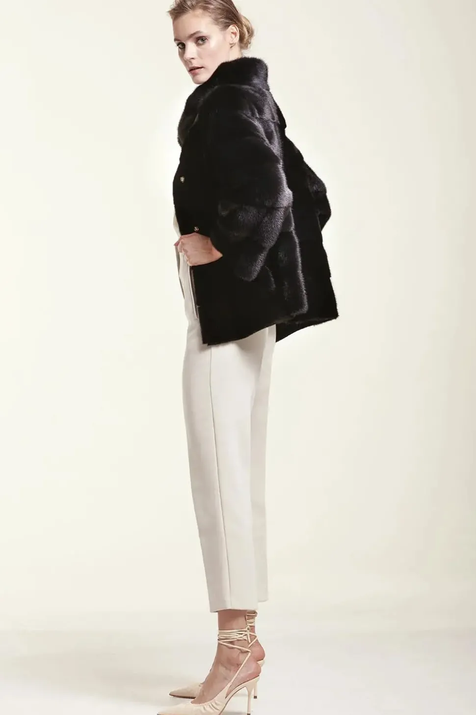 Black mink jacket