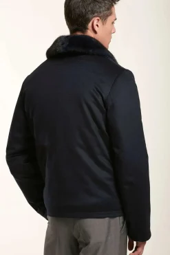Blue cashmere jacket