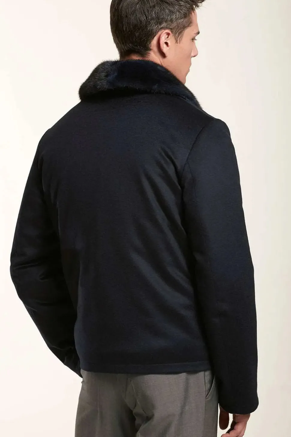 Blue cashmere jacket