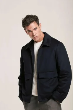 Blue cashmere jacket