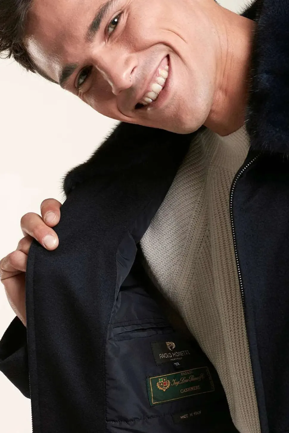 Blue cashmere jacket