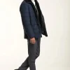 Blue jacket with fur