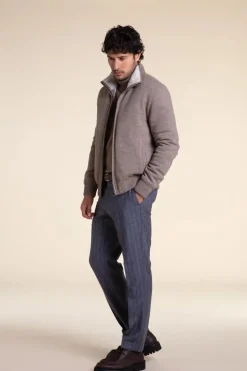 Bomber with fur collar