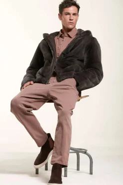 Brown fur jacket