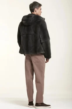 Brown fur jacket