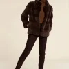 Brown mink jacket