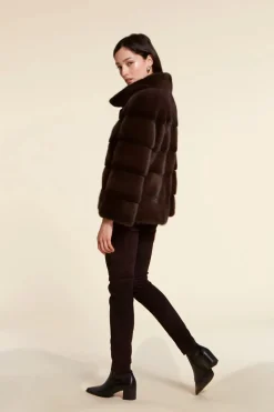 Brown mink jacket