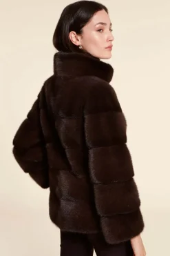 Brown mink jacket
