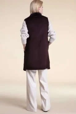Brown mink vest