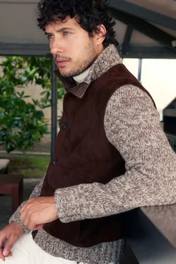 Brown suede jacket mens