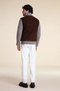 Brown suede jacket mens