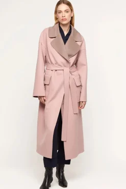 Cashmere coat double faced