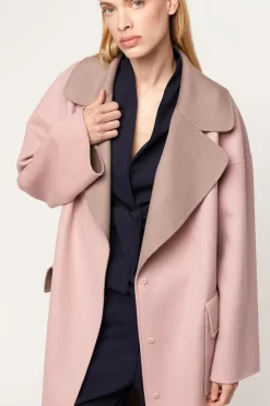 Cashmere coat double faced