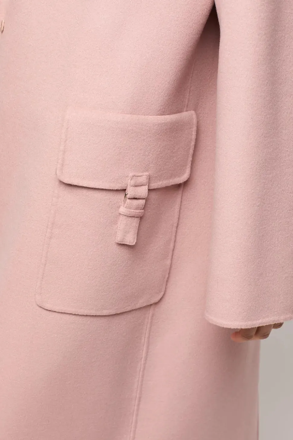 Cashmere coat double faced