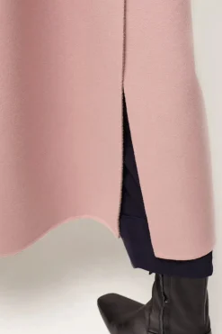 Cashmere coat double faced