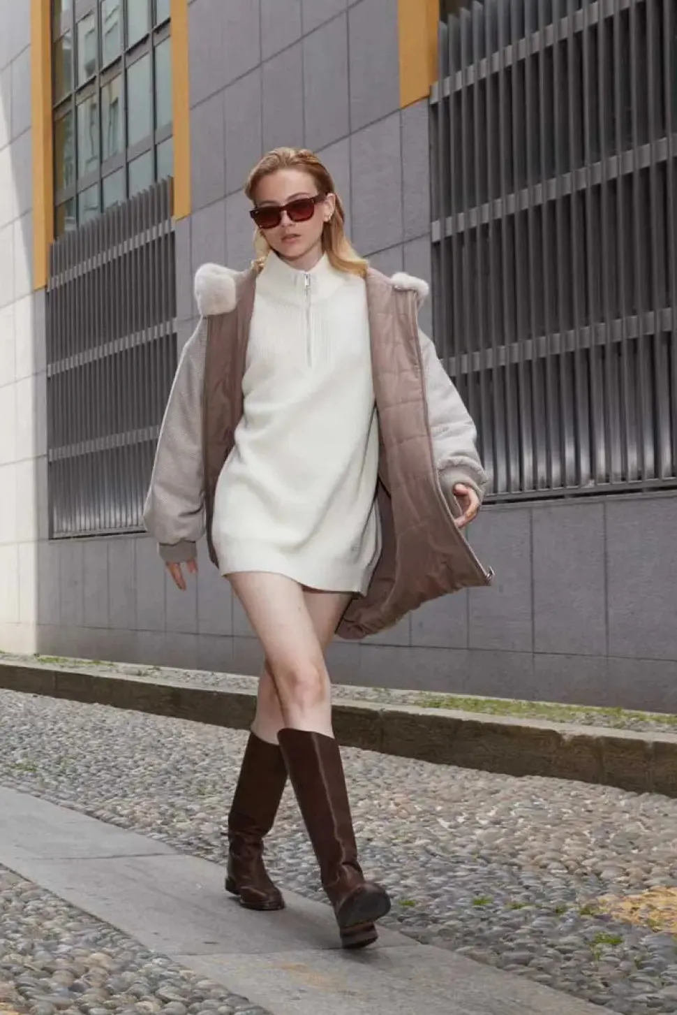 Cashmere winter jacket