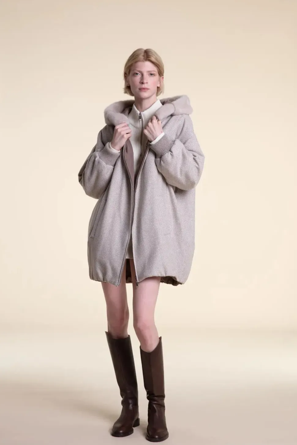 Cashmere winter jacket