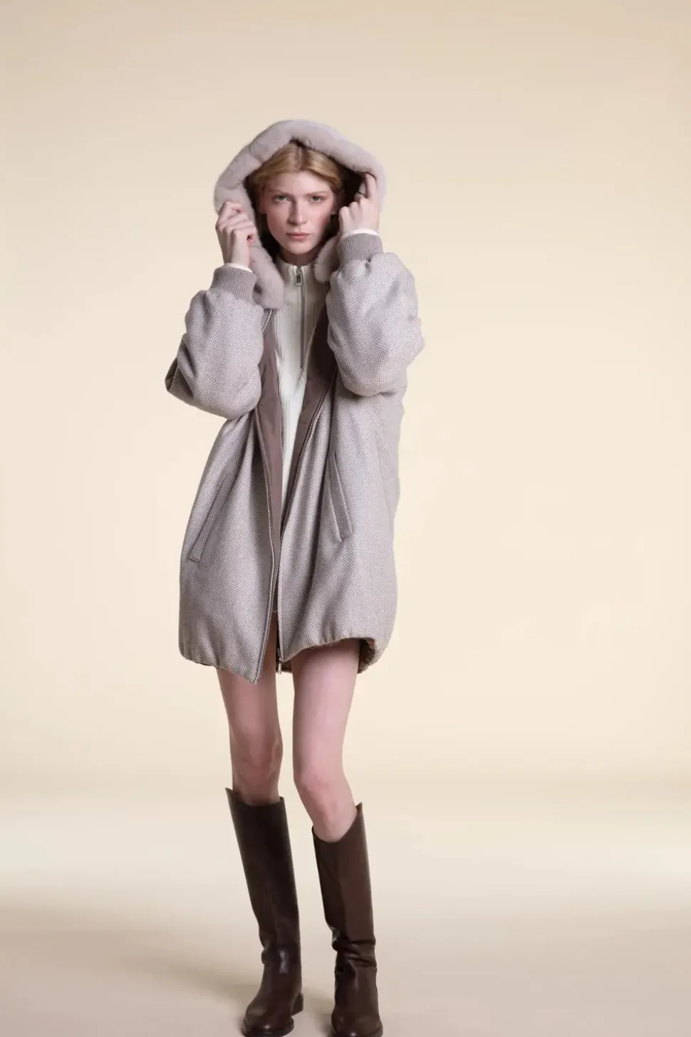 Cashmere winter jacket