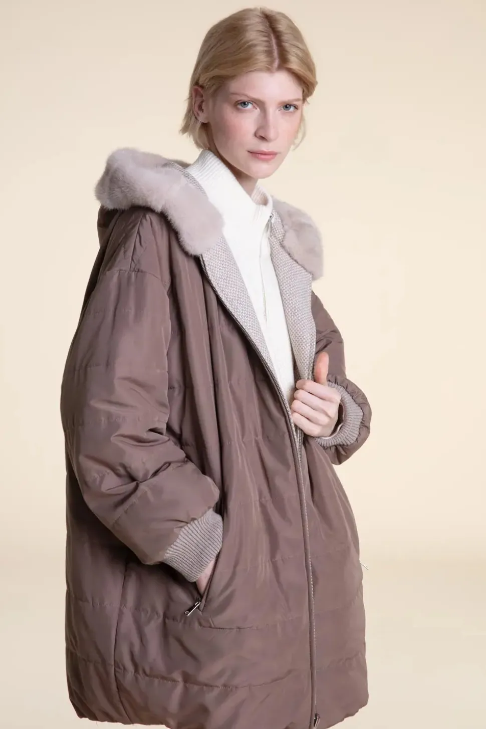 Cashmere winter jacket