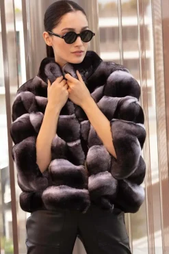Chinchilla fur jacket