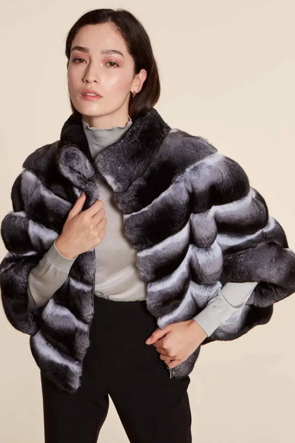 Chinchilla fur jacket
