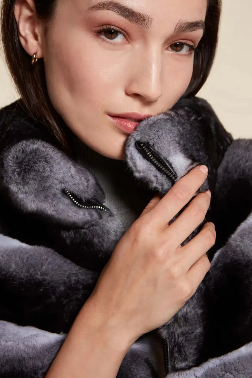 Chinchilla fur jacket