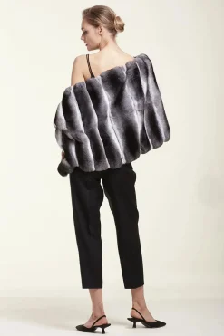 Chinchilla fur shawl