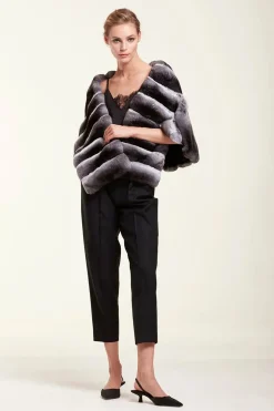 Chinchilla fur shawl
