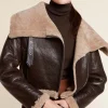 Cropped shearling Jacket