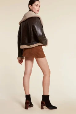 Cropped shearling Jacket