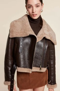 Cropped shearling Jacket