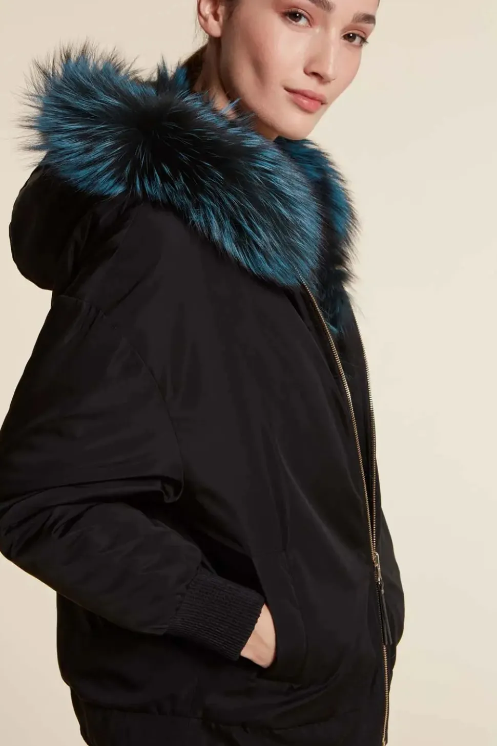 Fox fur jacket womens