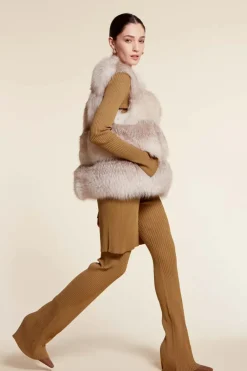 Fox fur vest