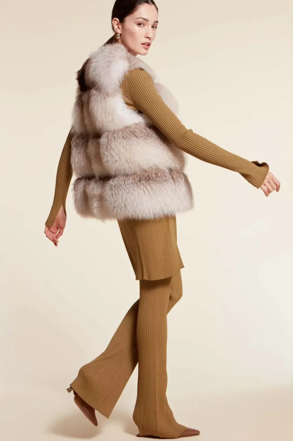 Fox fur vest