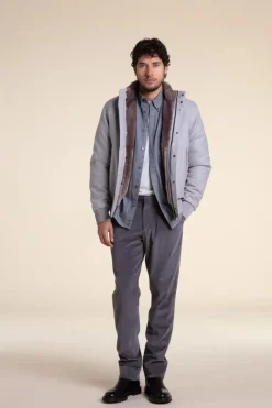 Fur lined bomber jacket mens