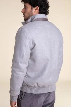 Fur lined bomber jacket mens