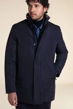 Fur lined coat mens