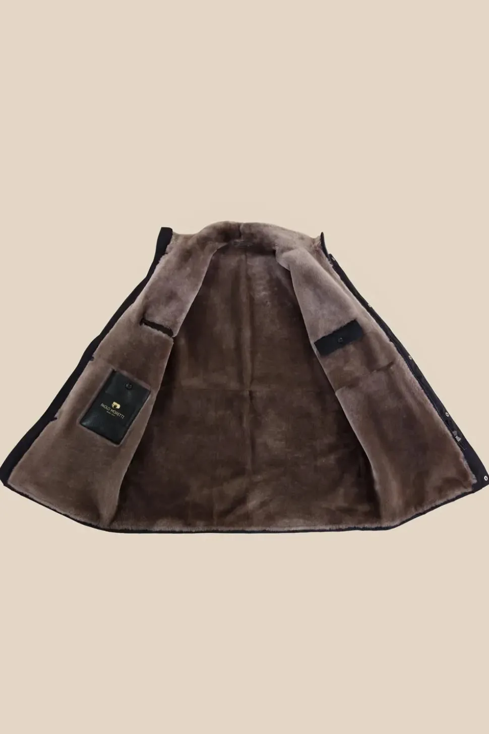 Fur lined coat mens