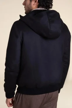 Fur lined hooded jacket