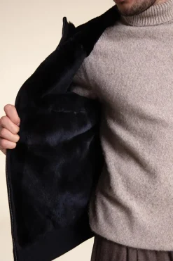 Fur lined hooded jacket