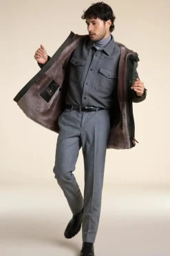 Fur lined parka mens