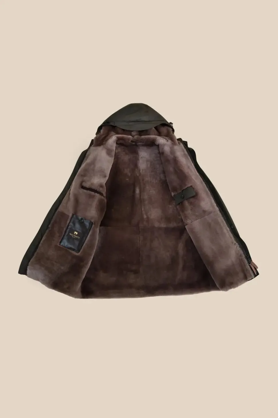 Fur lined parka mens
