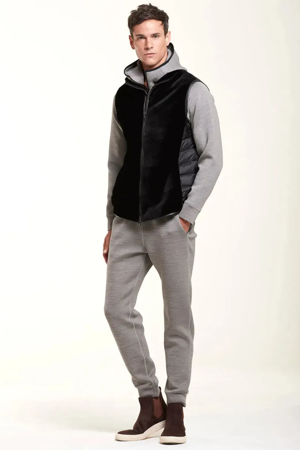 Fur mens vest